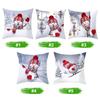 Christmas Snowman Pillowcase Cover Home Decor Sofa Cushion Cover 450*450mm