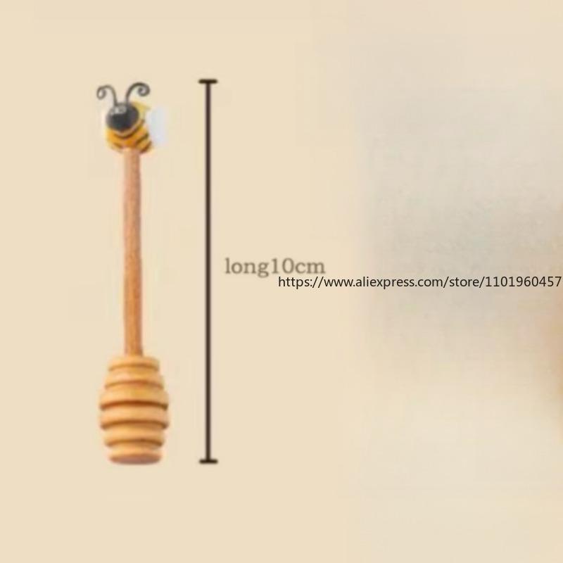 Joie Keramik Honigaufbewahrungsglas 140ml Und Honiglöffel Honigglas mit Deckel Rührstab Für Honigglas Zubehör Küchenwerkzeuge