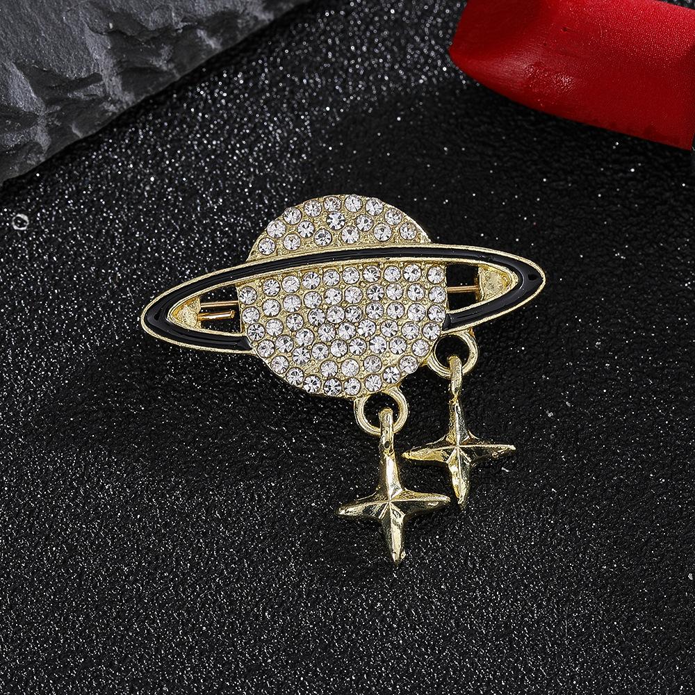 Japanese New Product Planet Brooch Women's High-end High-end Star Brooch Lapel Pin