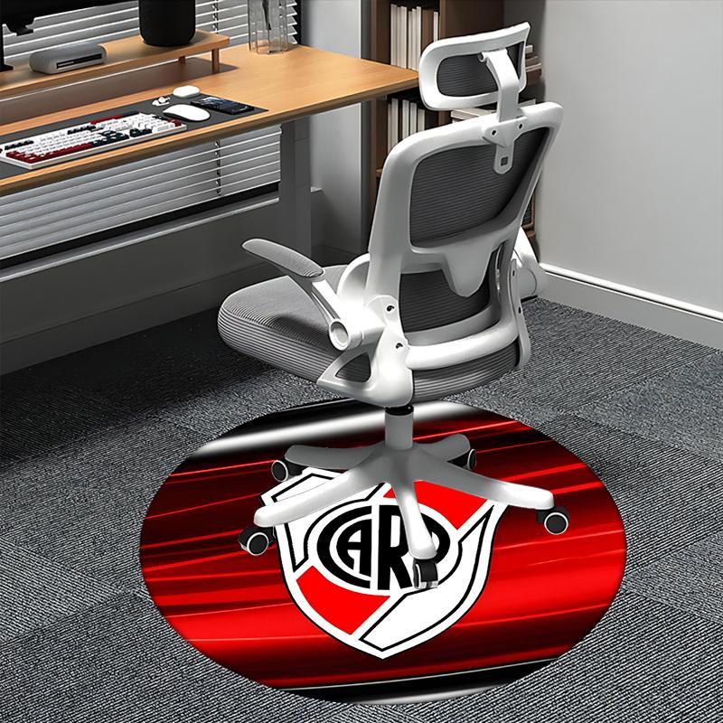

Racing Club Badge,Argentina Football Crest Chair mat Round Rug Office carpet, Non slip, Suitable for Living Rooms, Bedrooms decor.1205011a 80cm by 80cm