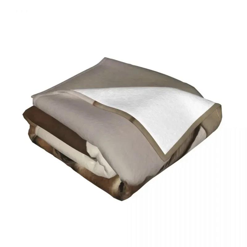 Großer Floppa Karakal Katze Niedliches Meme Decke Weiches Korallenfleece Warme Flanell Badewannen Überwurfdecken für Sofa Auto Schlafzimmer Tagesdecke