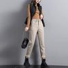 Women's Fleece-Lined Jeans High-Waist Slim Plus Velvet Harem Jeans Autumn and Winter Stretch Skinny Jeans