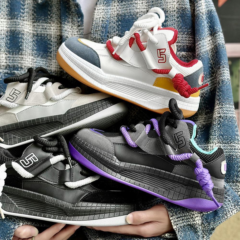 Fashion New High Quality Men's Sneakers Fashion Versatile Casual Board Shoes Thick soled Height Increasing Youth Sports Running Shoes
