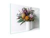 GLAS-KOCHFELD-SCHUTZPLATTE 70x52 BLUMEN