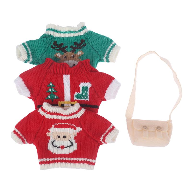 20-30Cm Teddy Bear Doll Duck Christmas Series Sweater Bag Plush Doll Clothes