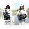 Multi-Compartment Fishing Backpack With Rod Holder Waterproof Nylon Lure Tackle Storage Bag Outdoor Angling