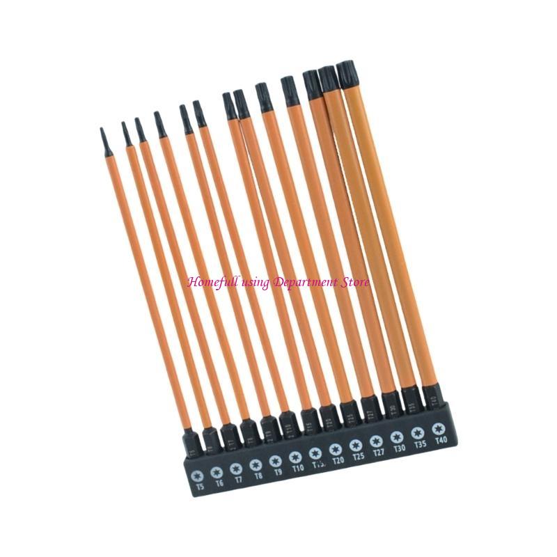 13Pcs Impact Head Allen Wrenches Drill Bit Set Steel Bit Set Screwdriver