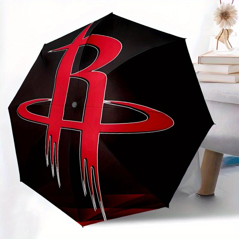 Rockets Team Automatic Folding Umbrella - Lightweight, Retractable Design with 8-Rib Durability, Perfect for Outdoor Adventures, Fashionable