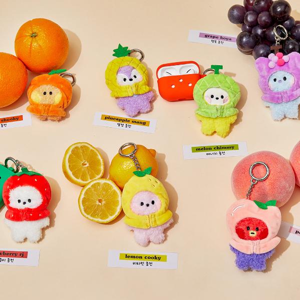 

Брелок-кукла Mini Mini Mini BT21 с фруктовой куклой