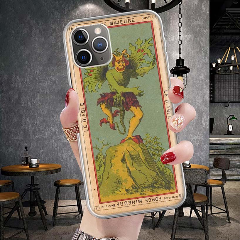 

Tarot Cards Reading Art Soft Phone Case For IPhone 11 17 Air 16E 16 Pro Max 15 + 14 Plus 13 Mini 12 Apple 7 SE 8 Fundas Coque 11 iPhone 14 Plus