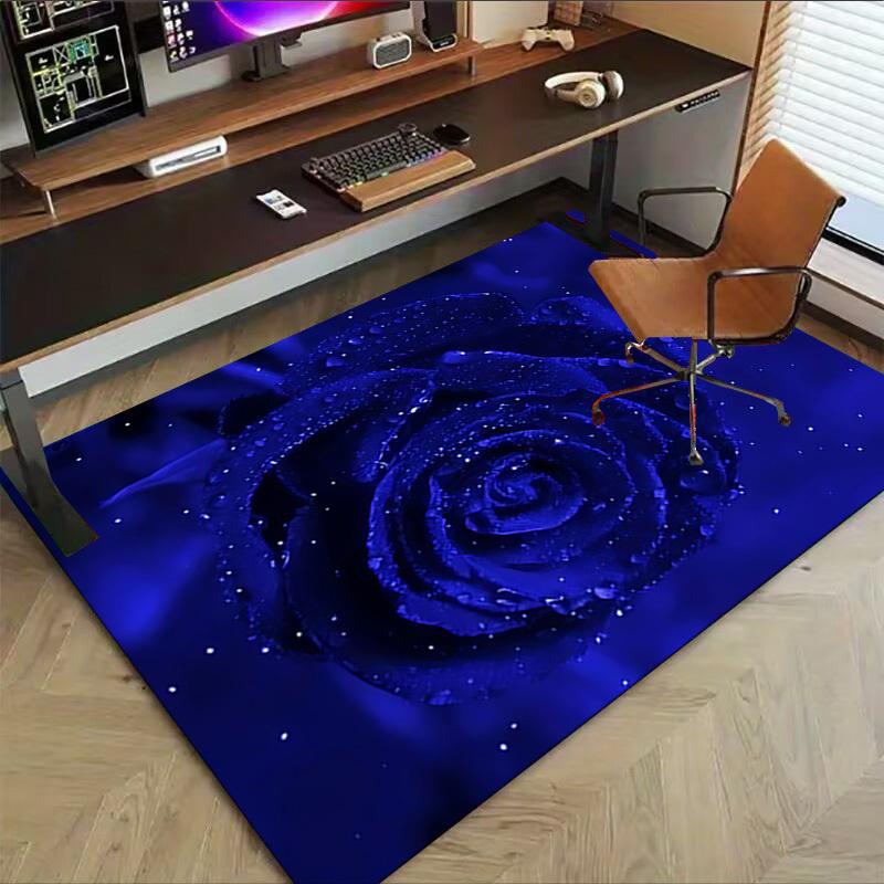1PC Rose Waterdrops Carpet Ultra Soft, Thick & Absorbent, Non Slip Machine Washable Mat for Entryway