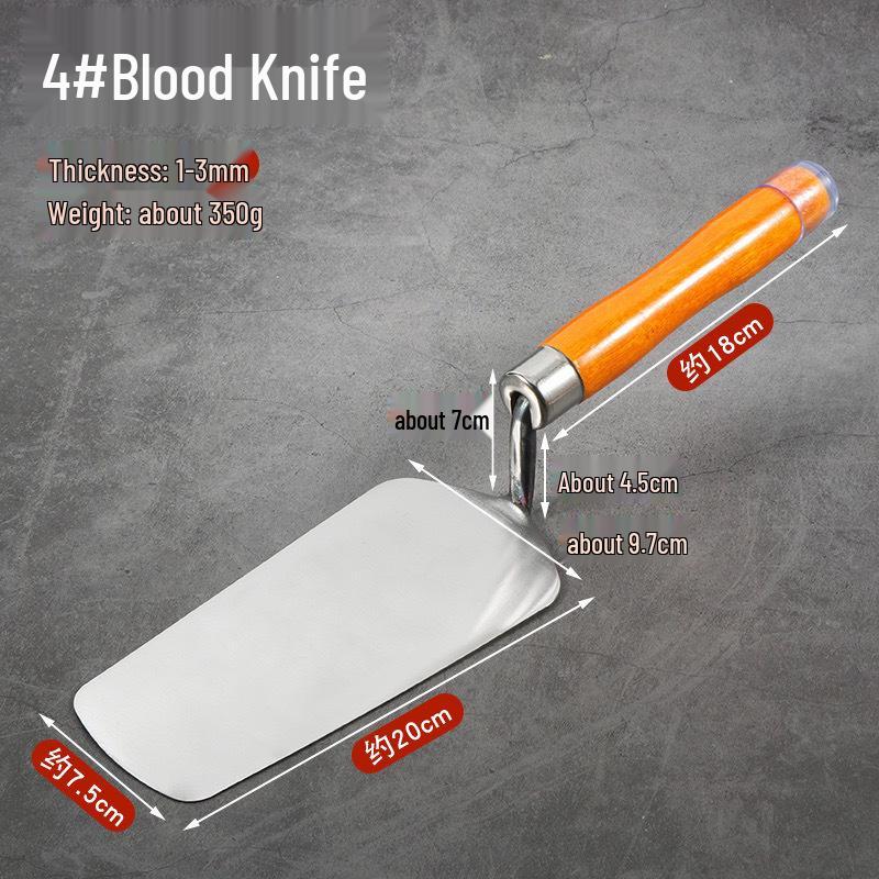 Stainless Steel Gray Spoon Spatula Trowel & Wall Scraper for Plastering and Tiling