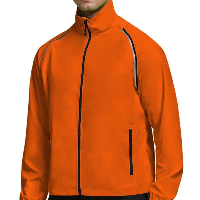 Mens Waterproof Cycling Jacket Convertible Vest Lightweight Outdoor Hiking Raincoat Reflective