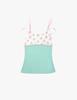 Honkyo Double Strap Lace Sleeveless- Mint Flower