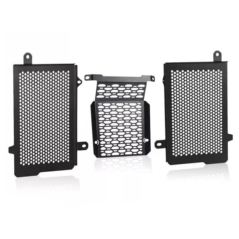 Precise Motorcycle Radiator Grille Guard Cover Protector For 1290 Super Adventure ADV S R 2020-2023 Black A