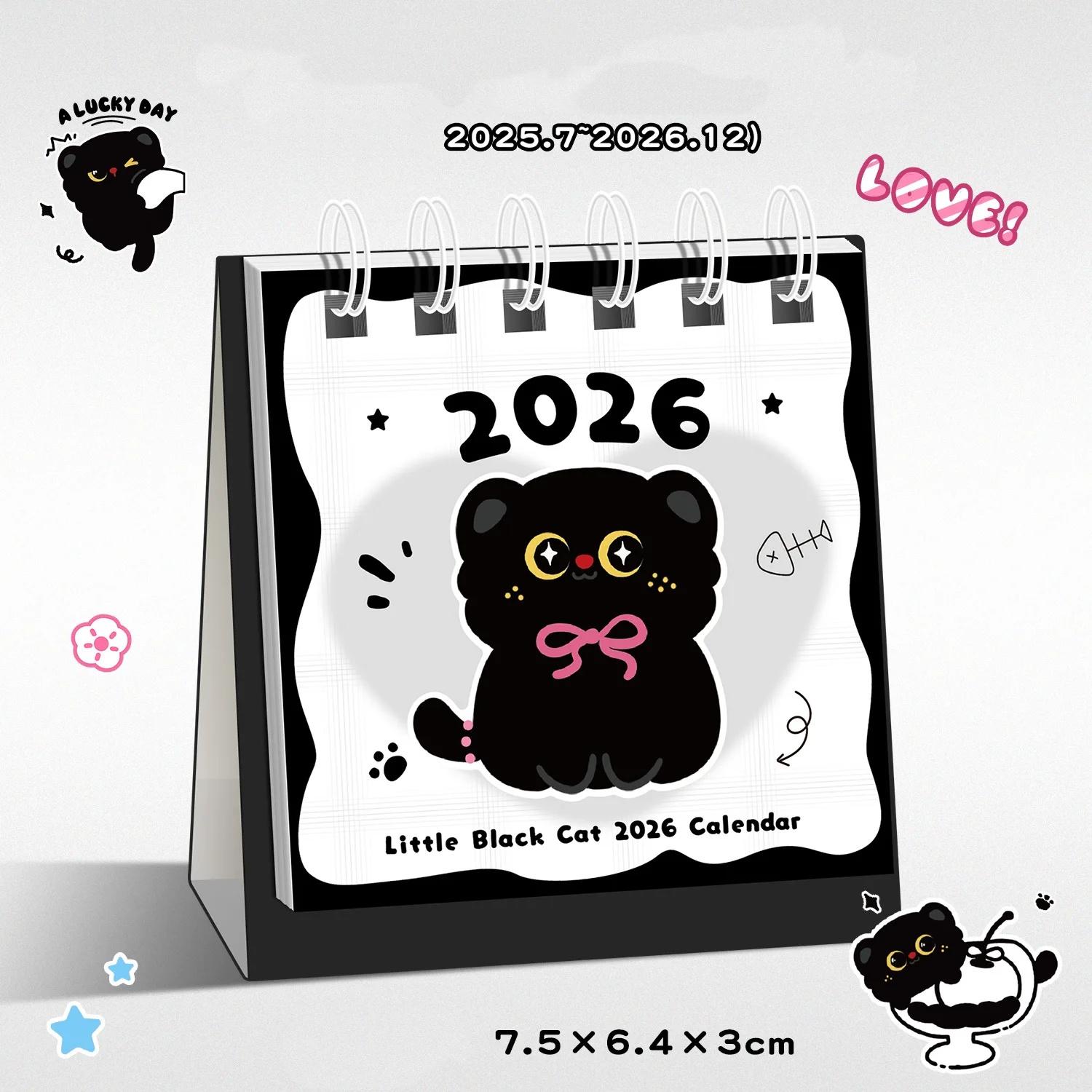 

Календар 2026 Капібара Мультяшний Настільний Календар Милий Міні-Календар Студент Офіс Настільні Календарі