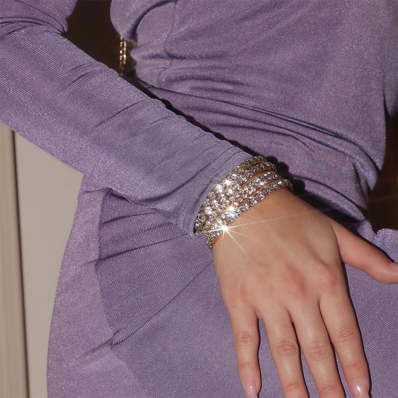 

Stonefans модный простой браслет со стразами, ножные браслеты для женщин, летние пляжные аксессуары, регулируемые украшения для рук, босоножки