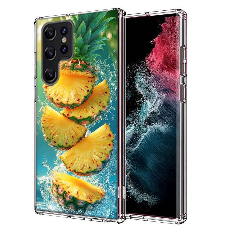 

Harvest Pineapple Capa Phone Case For Samsung S26 Ultra S25 Edge Galaxy S23 S21 S20 S24 FE S22 S10 Plus Cover Clear TPU Shell Co Samsung S23