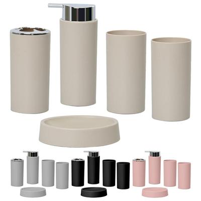 5Pcs Bathroom Accessories Set Toothbrush Mug for Office Housewarming Gift