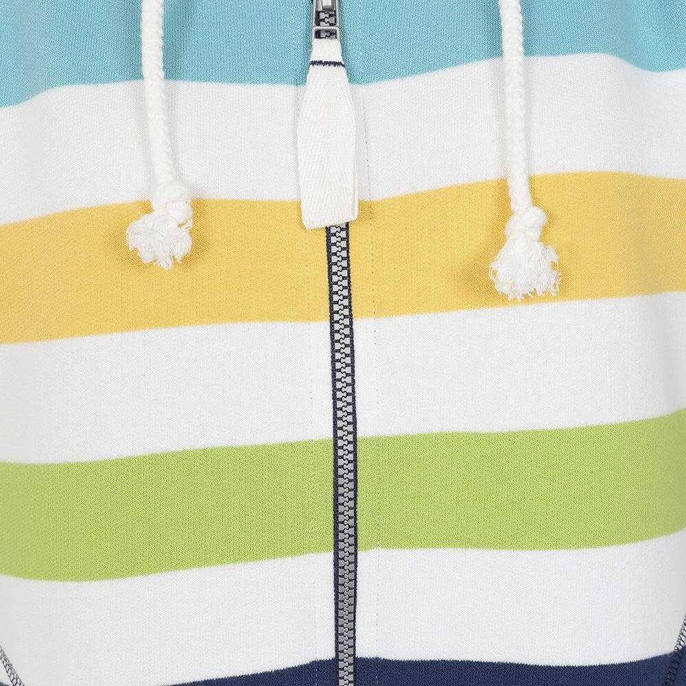 Lazy Jacks Womens/Ladies Striped Full Zip Hoodie