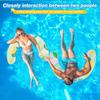 Pool Floats Adult U Shape Printed Heavy Duty Elastic Adults Pool Inflatables Swimming Ring for Men Summer Outdoor Vacation Party