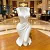 Dried Flower Holder 3D Printed Elegant Dress-Style Vase, Dual-Purpose Tabletop Decor with Flowing Pleated Skirt, Decorative Ornament Twisted