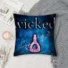 Movie W-Wicked Pillow Case Square Double-Sided Printing Short Plush Sofa Cushion Cover Bedroom Bedside Pillow