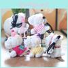 Cute West Highland Plush Toy Portable Stuffed Animal Keychain For Teens Girls
