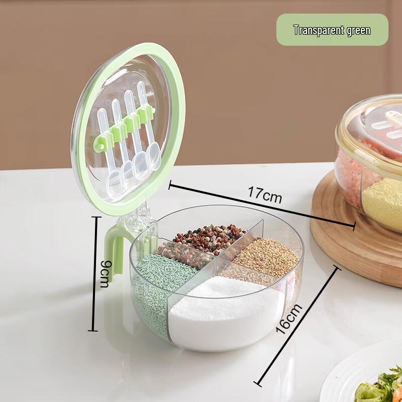 Yingbai 4-Compartment Kitchen Seasoning Organizer