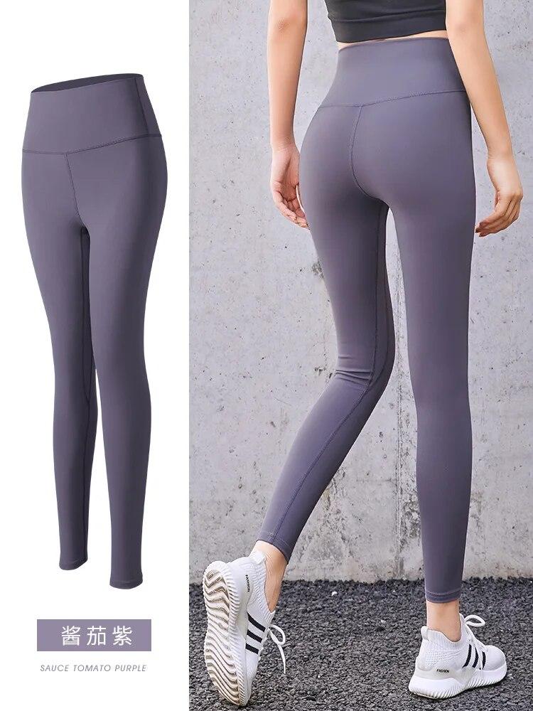 Women Fitness Yoga Pants High Waisted Elastic Hip Lifting Running Sports Leggings Women Skinny Leggings Gym 30673
