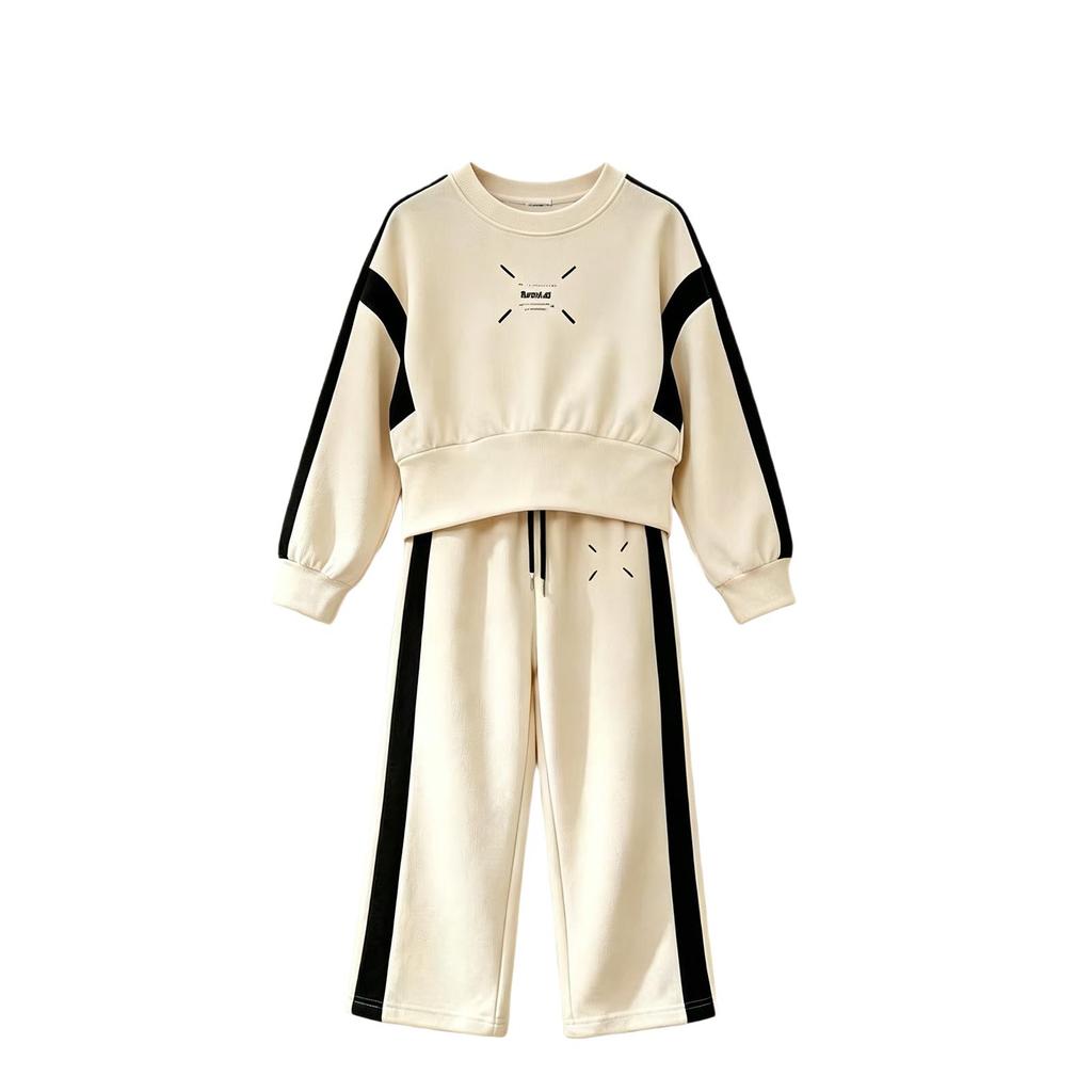 Tuta sportiva coreana da ragazza, set di abbigliamento sportivo alla moda per studenti, abbigliamento casual per la scuola