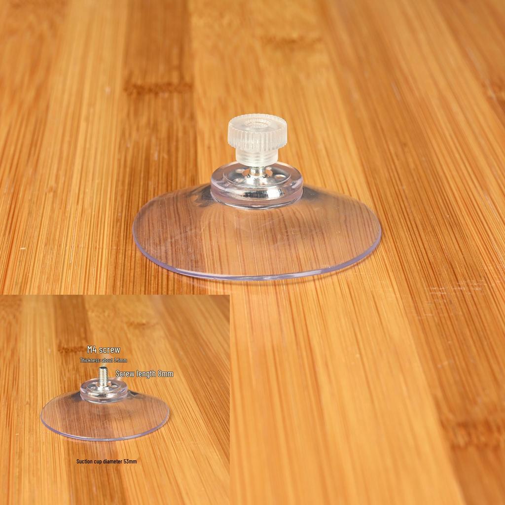 Waterproof PVC Suction Cup Hook with M4 Screw & M5 Nut