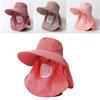 Wide Rim Beach Cap Breathable Ponytail Hat New Fishing Cap  Women