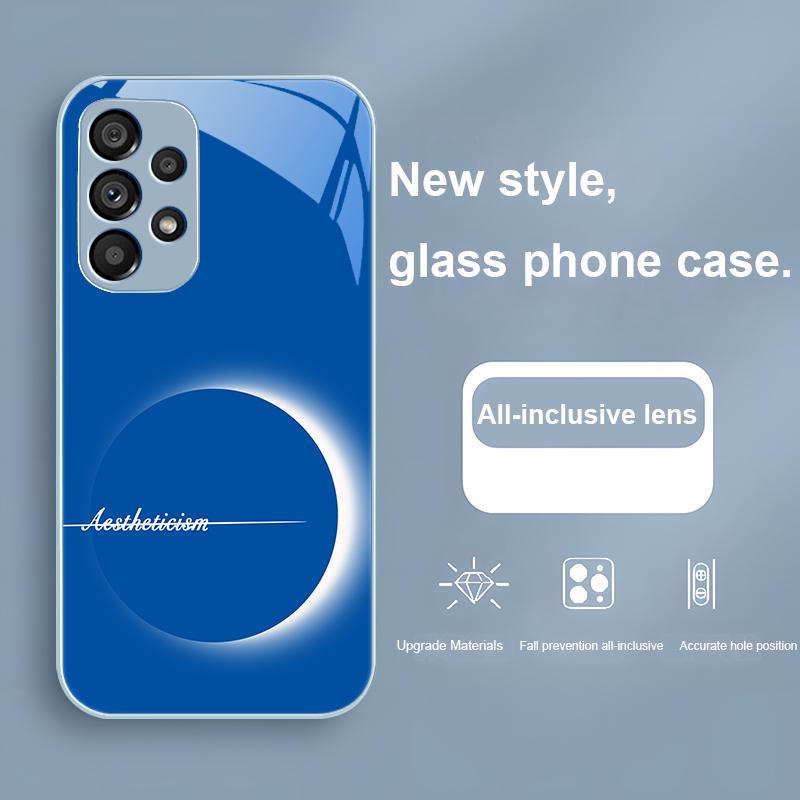 Aestheticisn For Samsung Galaxy Note 8 9 S10 Plus S20 S21 FE S23 Ultra A70 72 73 50 51 52 53 Tempered Glass Phone Case