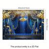 1Pcs  Vintage Shiny 2DFlat Blue Decoration Background Winter Backdrop Decorations For Photo Studio Photo Booth Christmas Part