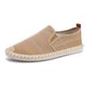 2024 New Classic White Men's Fisherman Loafers Fashion Print Canvas Shoes Man Flats Espadrilles Breathable Male Summer Footwear