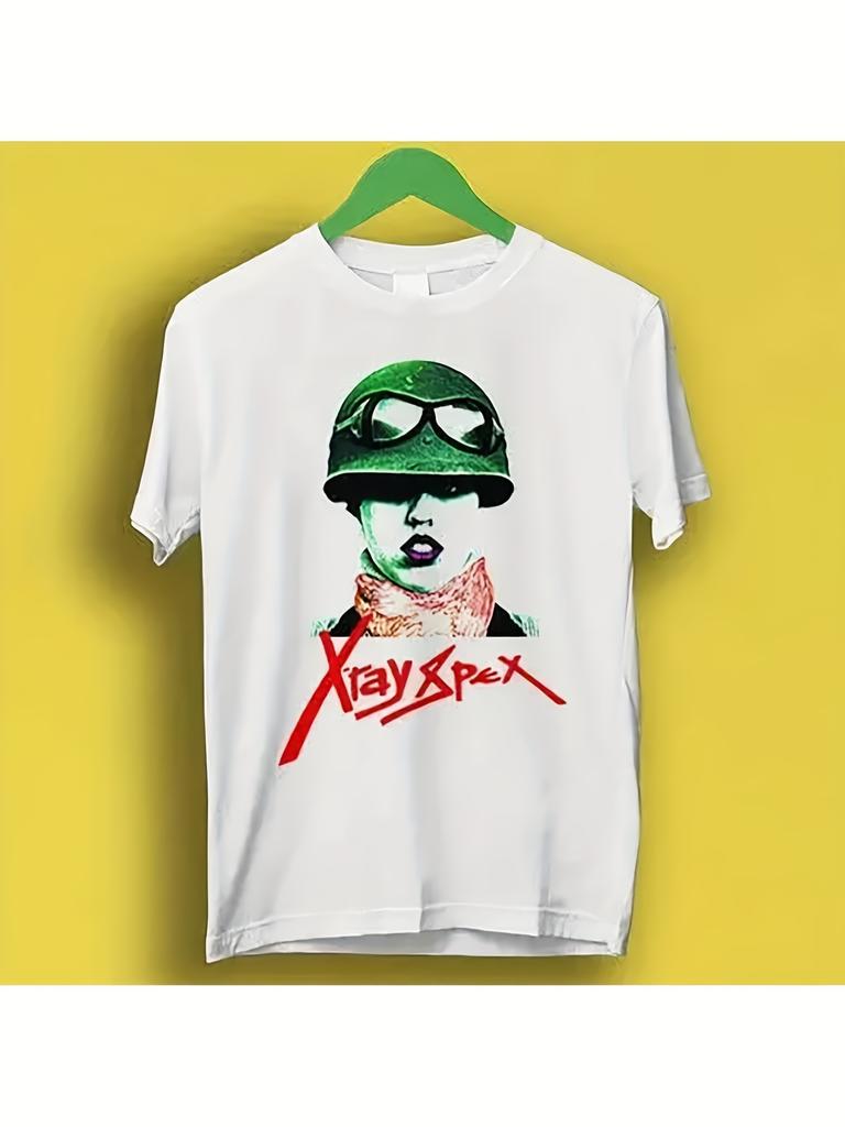 X-ray Spex Punk Rock Music Band Retro Cool Top T-shirt Mens T Shirts Shirts for Men Streetwear Oversized T Shirt
