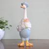 1pc/2pcs Couple Duck Statue Garden Ornaments Cartoon Duck Animal Resin Sculpture Ornaments Decoration For Outdoor Landscape Pond Yard Lawn Garden