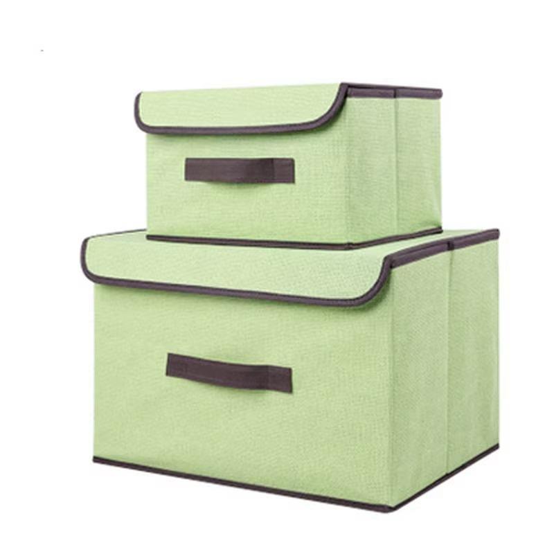 NEW Home Fabric Foldable Linen Organizing Box Multifu Non-woven Fabric Dust-proof Storage Box Dormitory Interior Storage Boxs