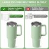 Eiswürfelform für 30oz-40oz Becher 3 Silikon-Hohlzylinder-Eisform mit Deckel