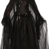 Black Witch Costume for Women Halloween Vampire Dress