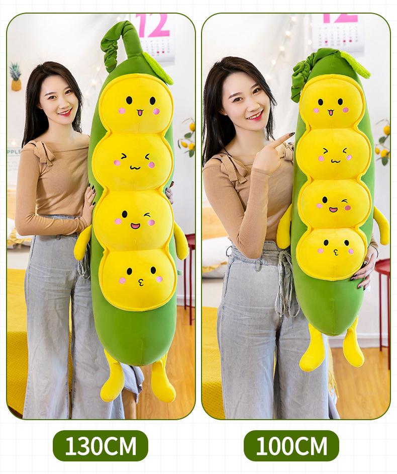 Long Plush Pea Caterpillar Doll - Perfect for Sleeping & Birthday Gifts for Girls