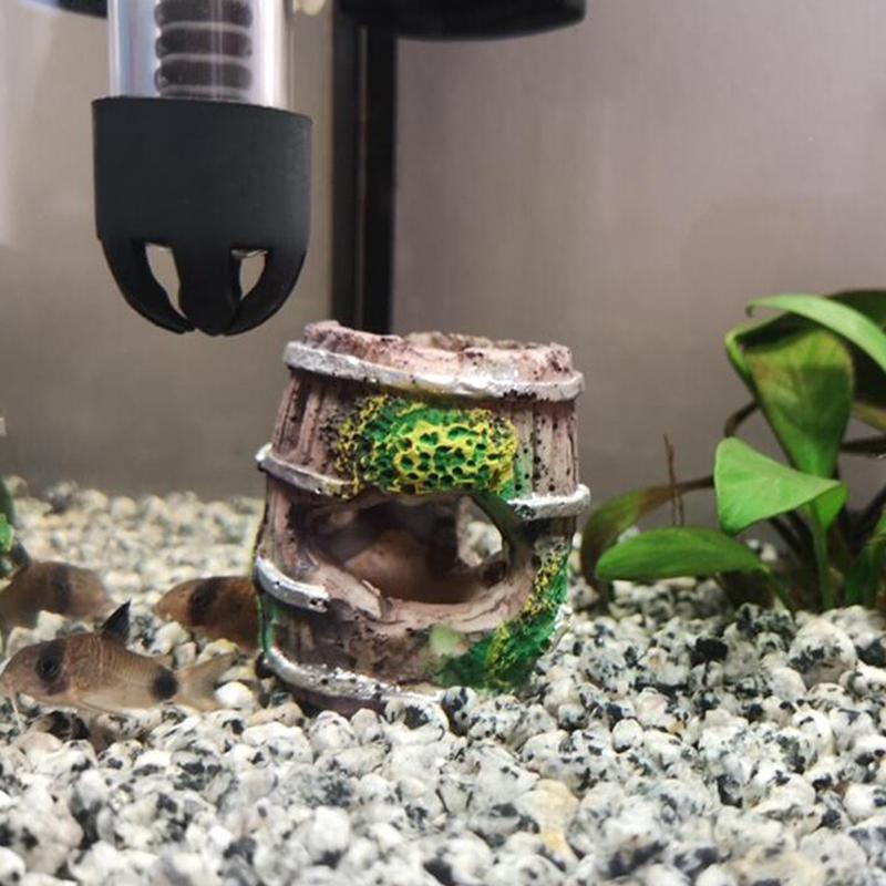 Aquariumzubehör Fischtank Landschaftsgestaltung Harz Ornament Antike Fässer Dekor