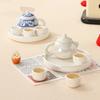 Chinese Style Flower Porcelain Teapot Exquisite Milk Tea Lid Accessories  Restaurant