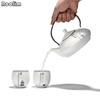 Ceramic Teapot Chinese Zen Lifting Handle Teapots With Filter White Porcelain 550ML