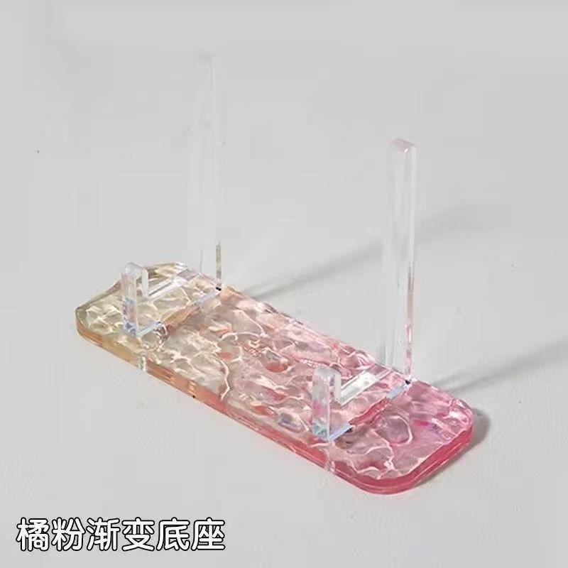Useful Clear Acrylic Display Easels Rack Water Ripple Beautiful Plate Holder Stand Fashion Bracket Home Decor New