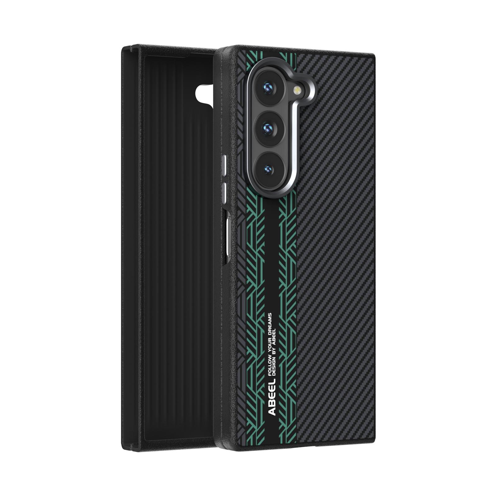 

For Samsung Galaxy Z Fold 6 Case Slim Rough Magsafe Magnetic Wireless Charger Foldable Carbon Fiber Case Alloy Lens Anti-slip For Samsung Galaxy Z Fold6&PC
