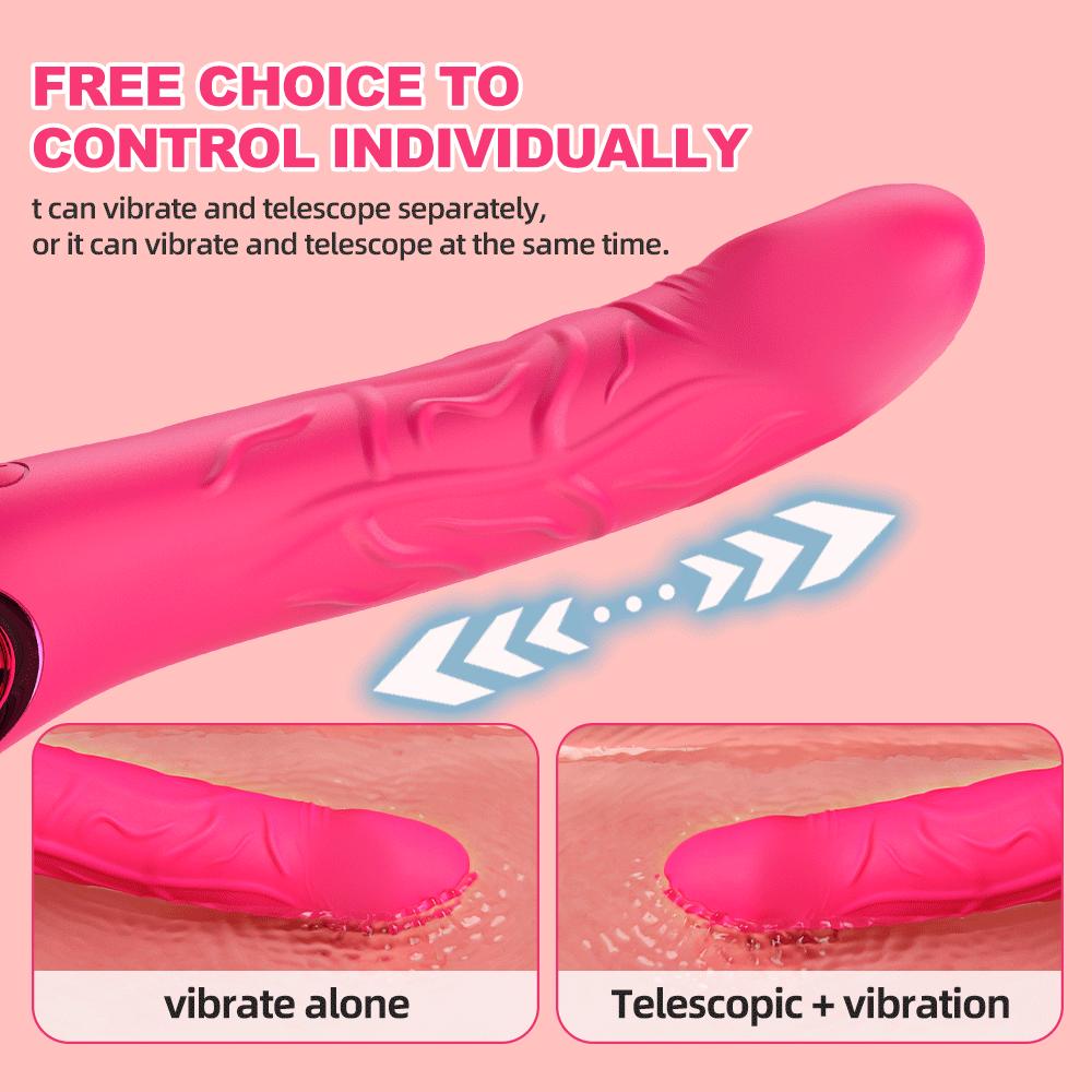 Thrusting Vibrating Dildo G Spot Vibrator for Women Adult Supplies Clit Nipple Vagina Stimulator Wand Female Masturbation Sextoy