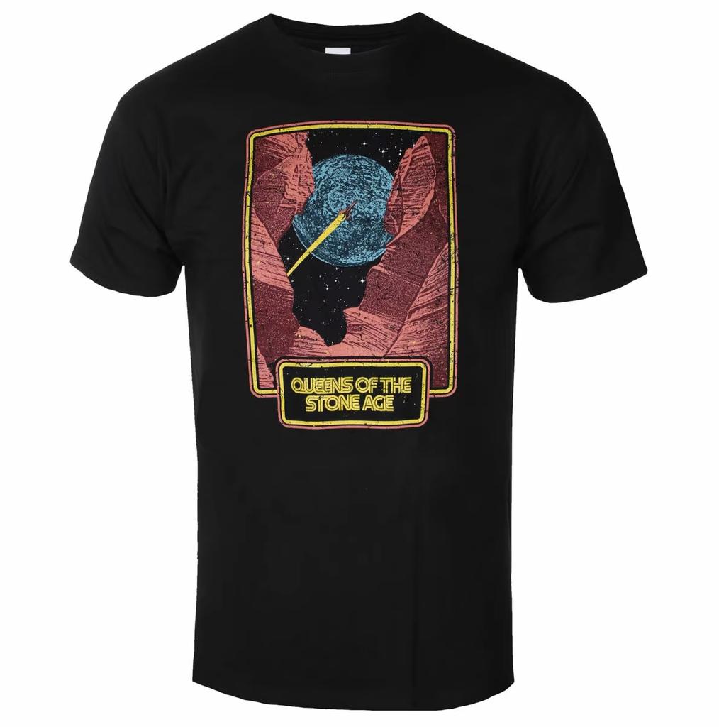 Unisex Short Sleeve Fashion Brand Tee Summer Queens of The Stone Age Graphic Cotton T-shirt Hip Hop Streetwear Oversized Tshirt Short Sleeve Casual