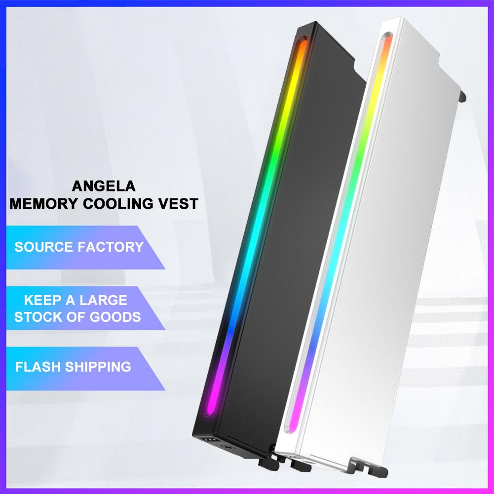 Memory Module Cooler 5V 3PIN ARGB AURA Sync RAM Heatsink Radiator DDR3 DDR4 DDR5 Heat Sink Cooler for Desktop Computer PC Memory